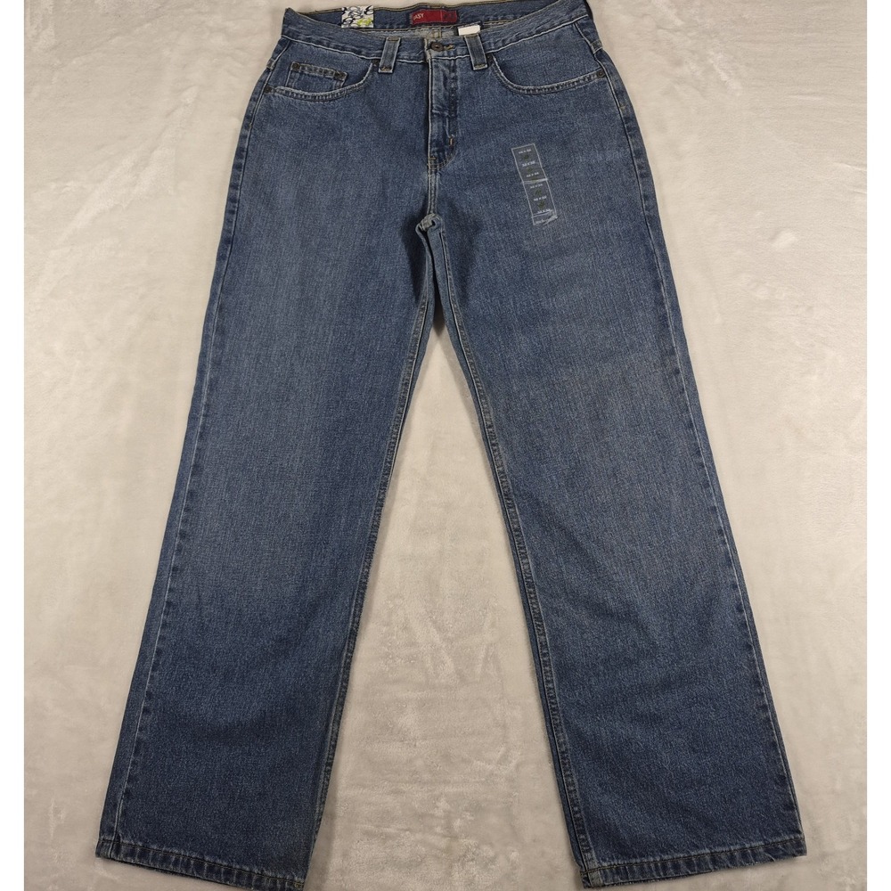 Anchor Blue Easy Fit Jeans Men's 32x32 Blue Denim Loose Relaxed 100% Cotton NWT